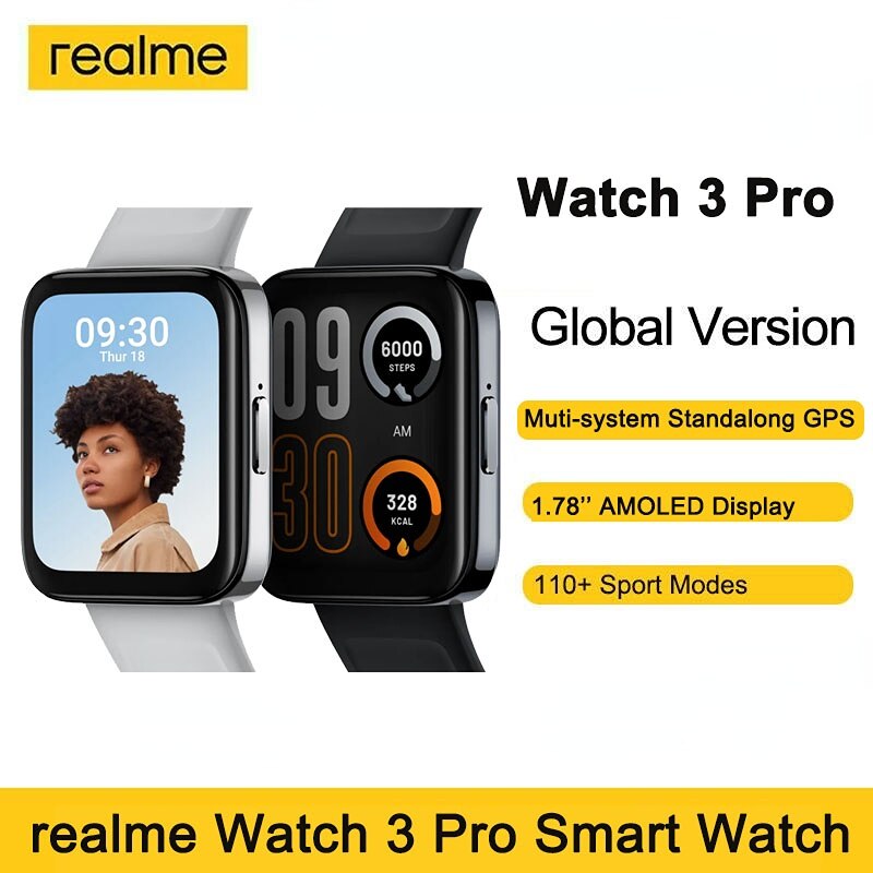 Realme Watch 3 Pro  ȭ Ʈ ġ, Ƽ ý,  GPS, 1.78 ġ 110  , 345mAh ͸